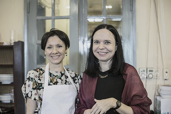 Pani Ambasador Barbara Szymanowska i Pani Justyna Wudarska