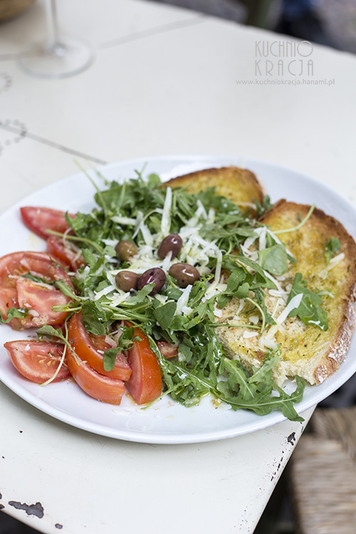 Bruschetta z pomidorami i rukolą, Bolzano